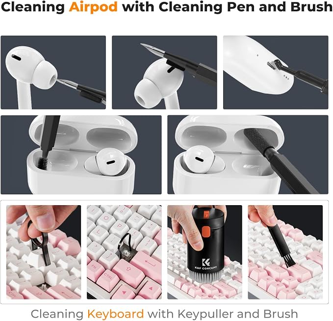 K&F CONCEPT 20-in-1 Keyboard Cleaning Kit Laptop Cleaner, - Image 4