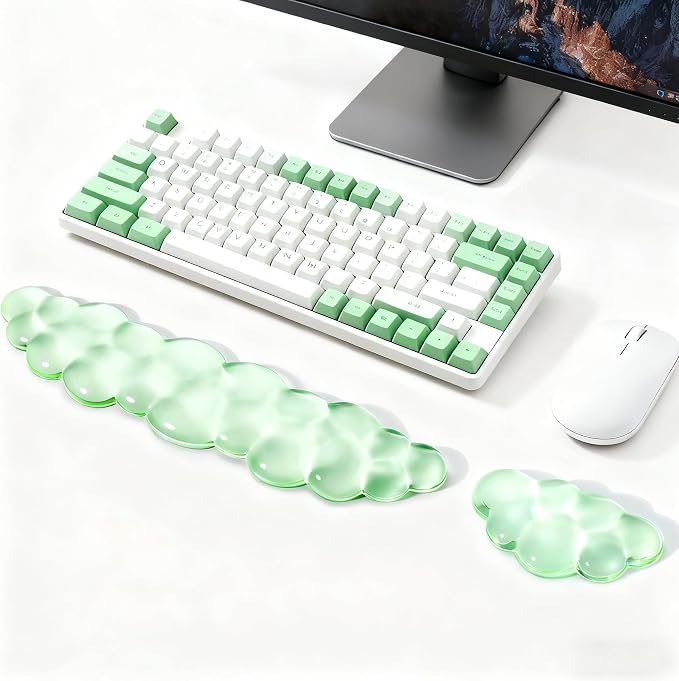 Gel Cloud Keyboard and Mouse Wrist Rest, Cute Ergonomic Cloud Wrist Support by COPORISO