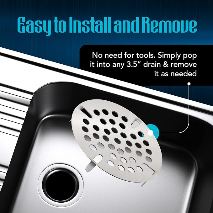 3.5-inch Commercial Sink Strainer on 3 Tier Sink Twist Waste Drain, Durable - Image 7