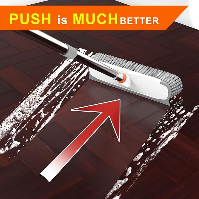 BITOPE Deck Scrub Brush with Long Handle, Heavy Duty Floor Cleaning Brush - Image 5