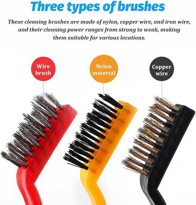 11PCS Car Detailing Brush Set, Soft Boar Hair Vehicle Interior Exterior Detail - Image 6