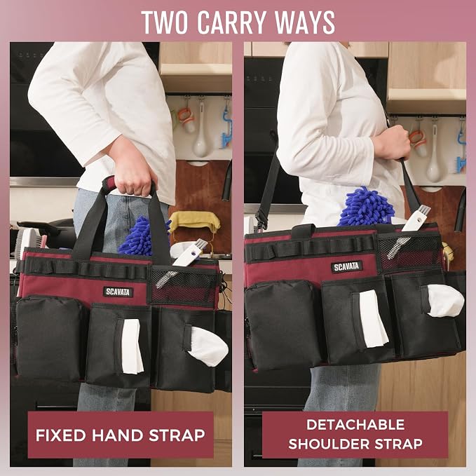 Wearable Cleaning Caddy Bag, Cleaning Caddy Supplies Organizer - Image 6