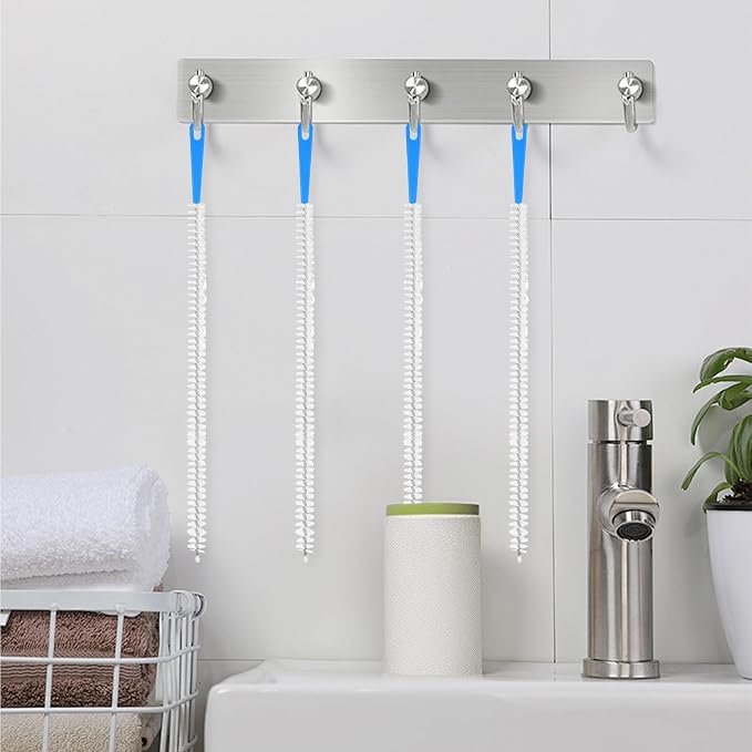 4 Pack Flexible Drain Cleaning Brush, 23.6inch Long Drain Clog Remover Tool - Image 6