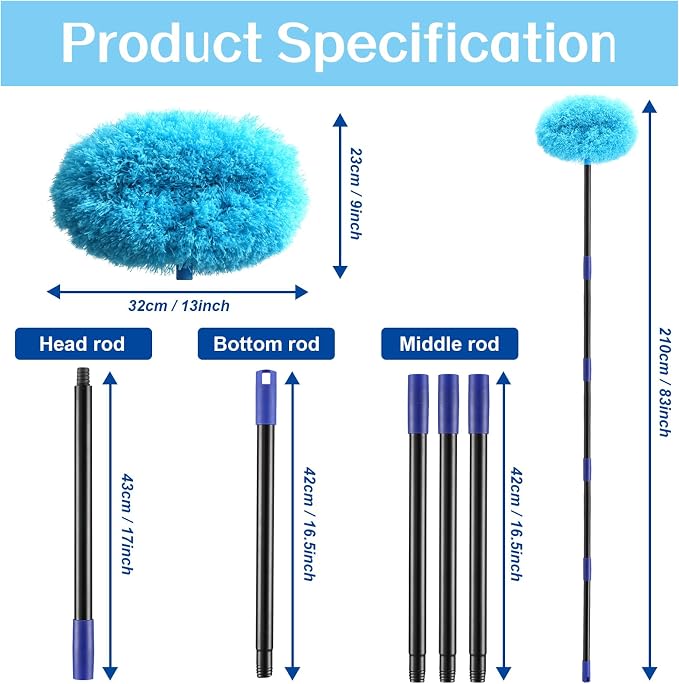 Ceiling Fan Cleaner Duster 7 Ft, Fan Duster - Image 4