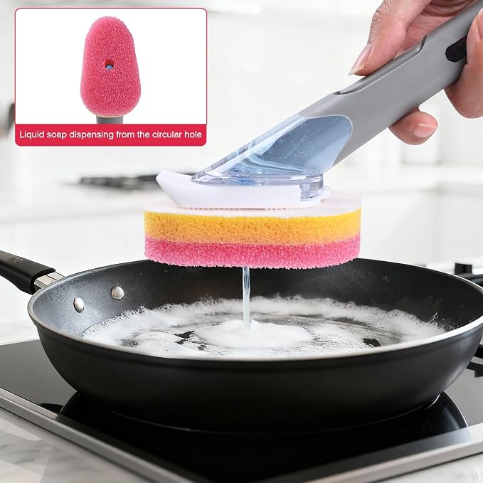 20 Packs Dish Wand Sponge Refills - Image 5