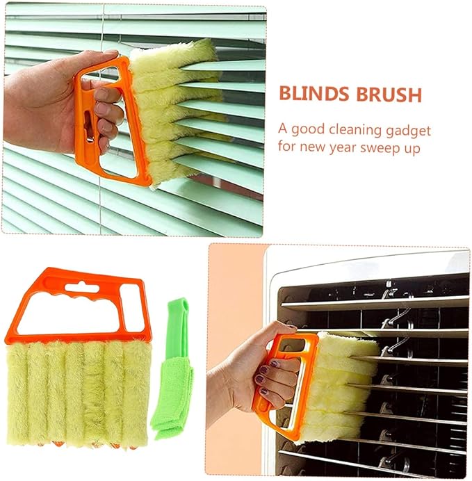 VALICLUD Window Shutter Brush Set 2pcs Handheld 7-Finger and 3-Finger Blinds - Image 8
