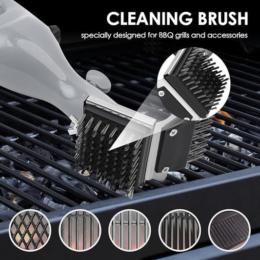 Portable Steam Grill Brush, Portable Stainless Steel BBQ Cleaner - Image 2