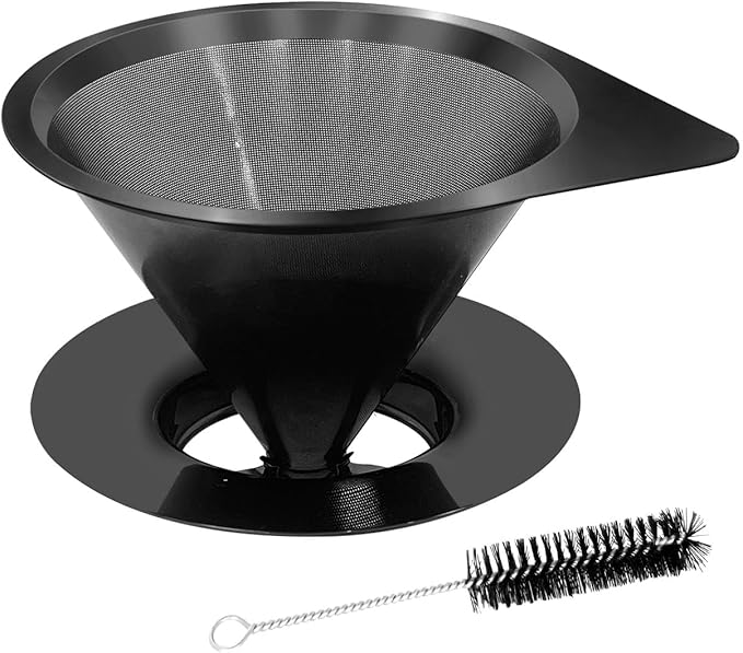 LHS Pour Over Coffee Dripper Reusable Coffee Filter Paperless Coffee Filter by LHS