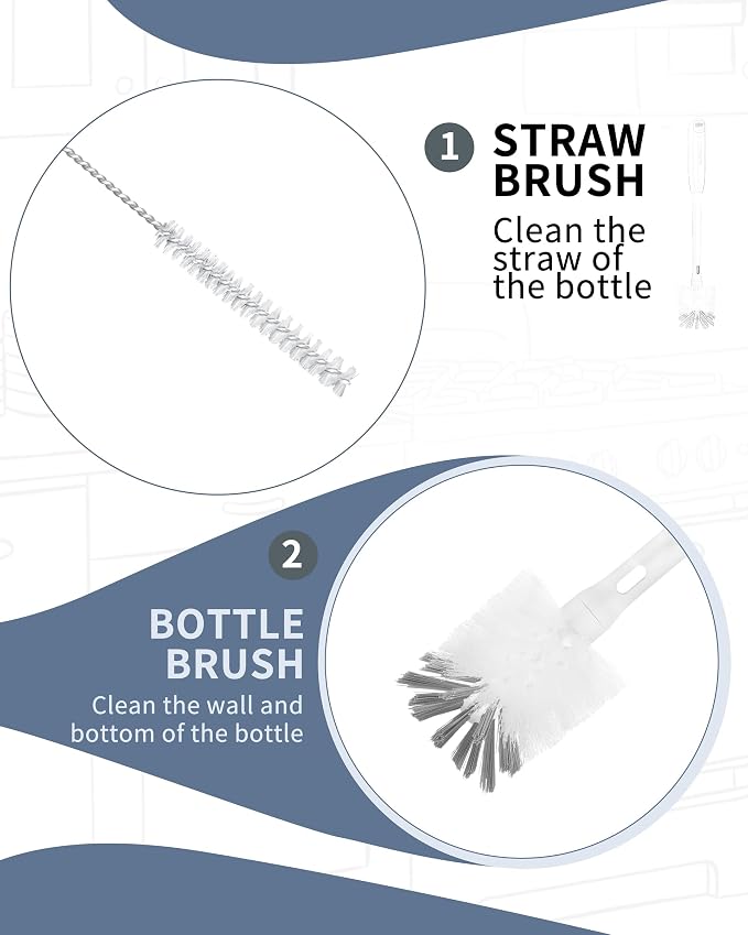 2 in 1 Long Handle Bottle Brush - Image 8