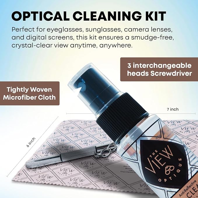 Anti-Reflective Lens Cleaner & Repair Kit – 0.4oz Glasses Cleaner Spray - Image 5