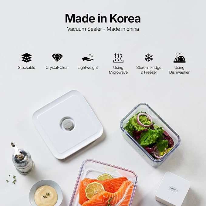 VAKUEN Premium Airtight Food Storage Container. Meal Prep 0.85qt 3pc/Set. 3pcs - Image 3