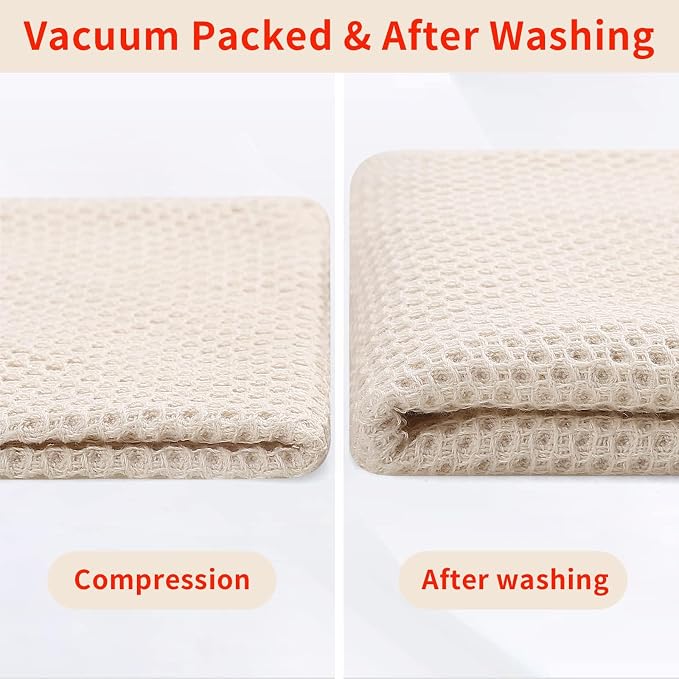 Homaxy 100% Cotton Waffle Weave Kitchen Dish Towels, Ultra Soft Absorbent Quick - Image 8