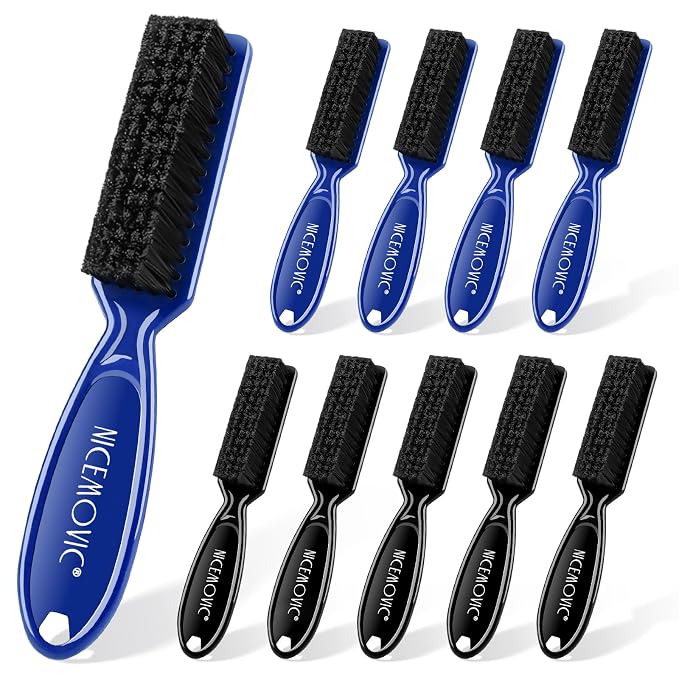 NICEMOVIC 10 Pcs Barber Clipper Cleaning Brush, Barber Accessories Supplies by NICEMOVIC