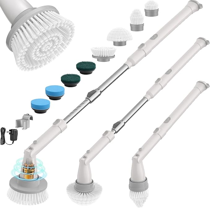 Sweepulire Electric Spin Scrubber SW1, Shower Scrubber by Sweepulire