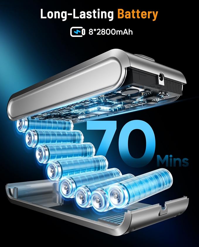 Cordless Vacuum Cleaner, 650W 55KPA 70Min Powerful Vacuum Cleaners - Image 2
