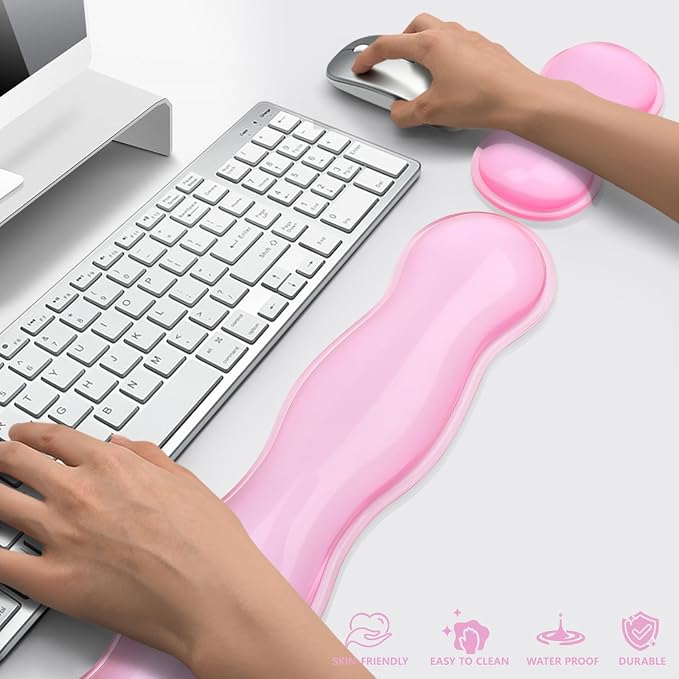 Gel Keyboard and Mouse Wrist Rest, Cute Wrist Support and Arm Support Keyboard - Image 5