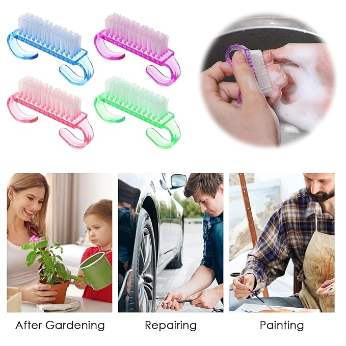 20 PCS Nail Brush for Cleaning Fingernails, Nylon Nail Cleaning Brush, Small - Image 6