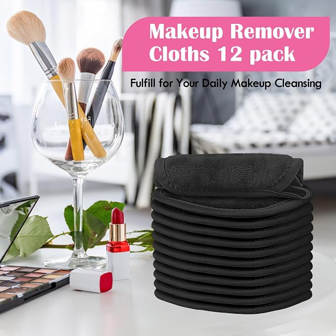 Orighty Makeup Remover Cloths 12 Pack, Makeup Removal Face Cleansing Cloth - Image 6