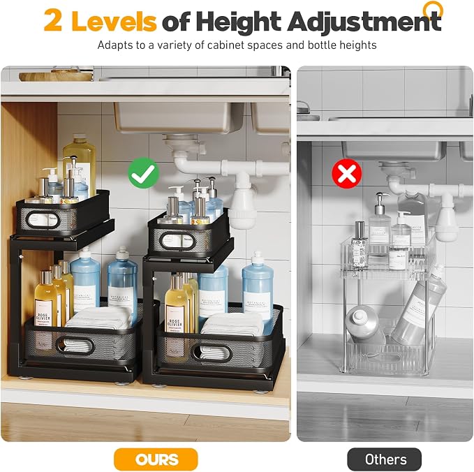 1-Pack Under Sink Storage Organizer - Image 5