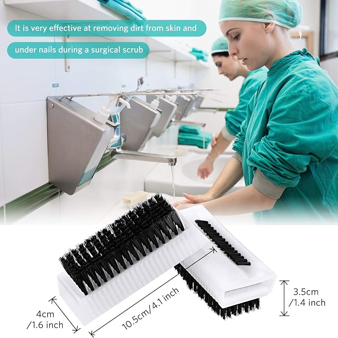 BOAO 5 Pcs Nail Scrubbers Hand Scrub Brushes - Image 2