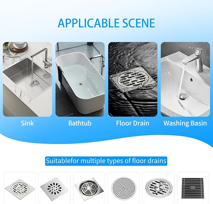 50pcs Disposable Shower Drain Hair Catcher Hair Trap - Image 4
