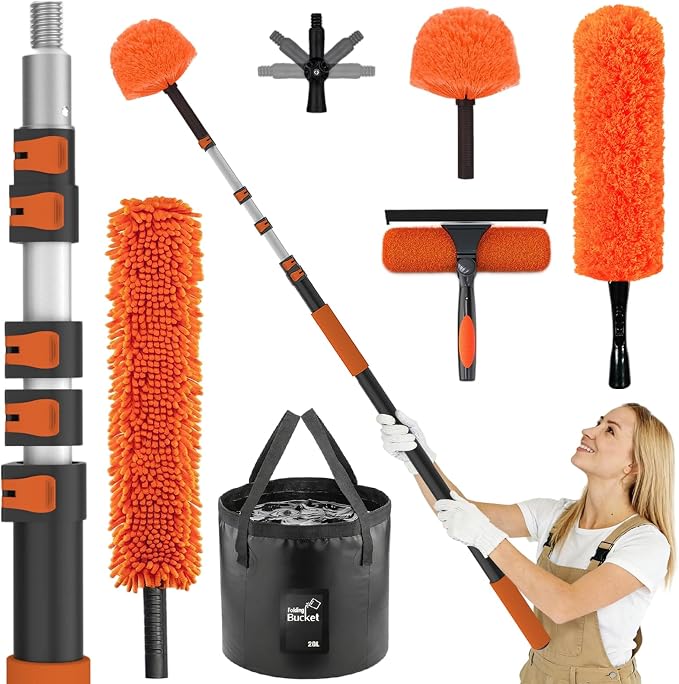 30FT High Reach Duster Cleaning Kit by LAANPOLE