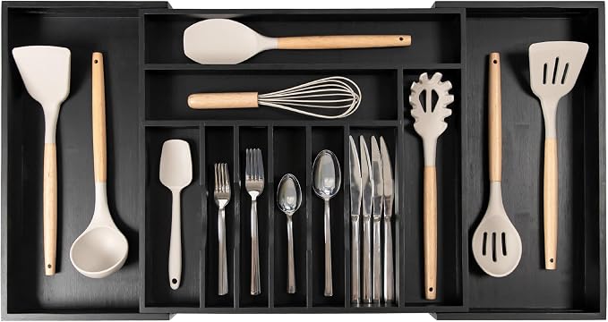 KitchenEdge Premium Silverware, Flatware and Utensil Organizer by KitchenEdge