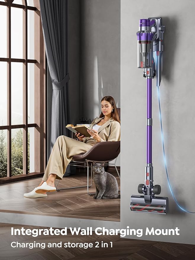 Cordless Vacuum Cleaner, 600W 50KPA 65 Mins Runtime Vacuum Cleaners - Image 6
