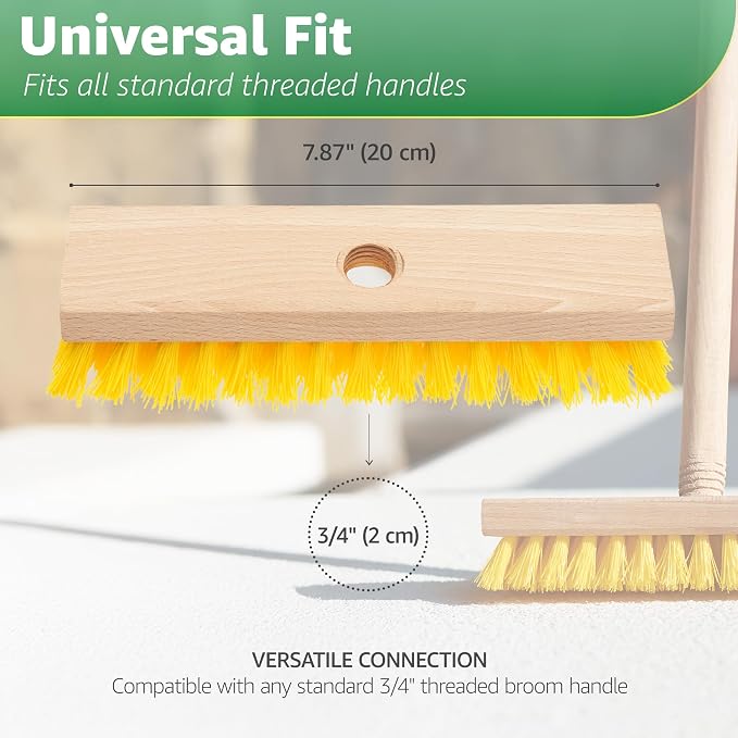Deck Scrub Brush Head 7.87" - Image 2
