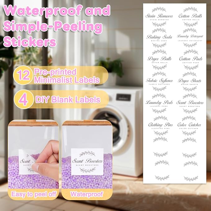 efluky 3 Pack Laundry Pods Container & Dryer Sheet Holder Set, Laundry Pods - Image 5