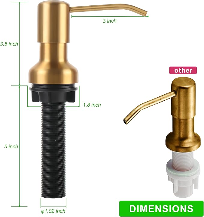 Soap Dispenser for Kitchen Sink, Sink Soap Dispenser - Image 5
