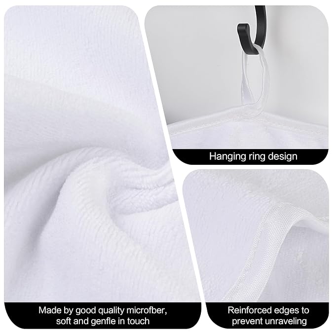SINLAND Microfiber Facial Cloths Fast Drying Washcloth 8inch x 8inch Absorbent - Image 3