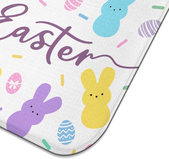 Happy Easter Dish Drying Mat for Kitchen Counter, Cute Bunny Microfiber Drying - Image 6