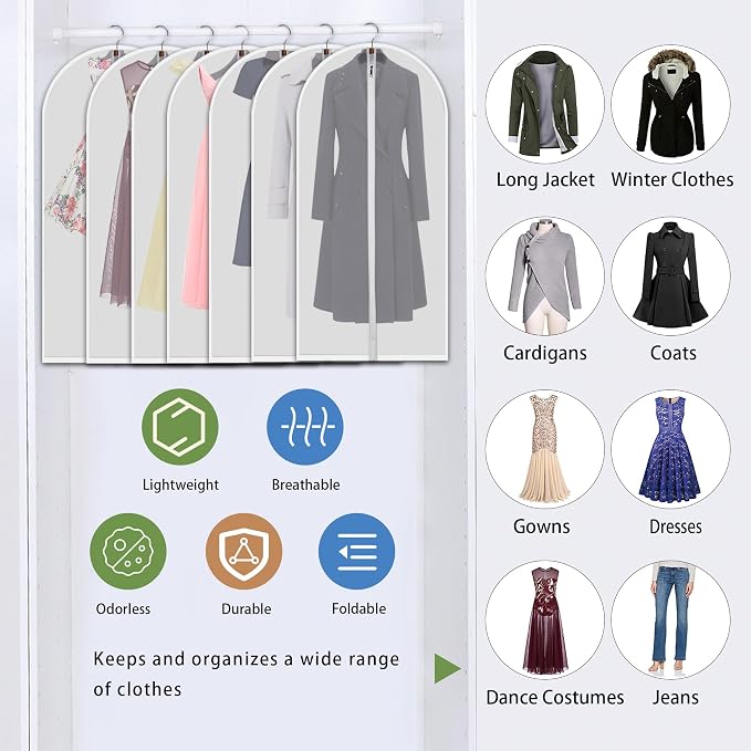 Hanging Garment Bags 12 Piece Set - Image 3