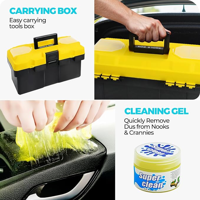 30Pcs Car Detailing Kit, Car Wash Cleaning Kit, Auto Detailing Drill Brush Set - Image 2