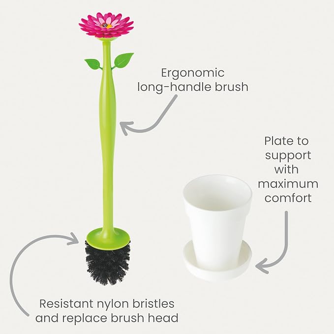 Vigar Flower Power Toilet Brush - Image 3