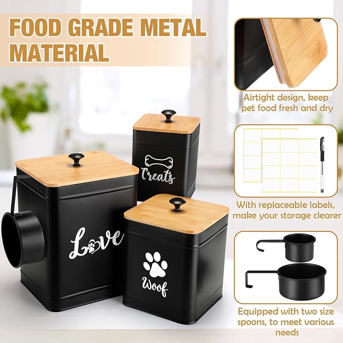 Metal Dog Treat Containers Set of 3 - Image 3