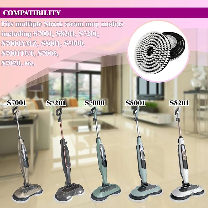 Steam Cleaner Mop Replacement Brush Heads - Image 4