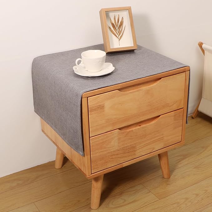 Small Bedside Tablecloth Table Dustcover End Tabletop Home Decoration Fabric by Tablecloth