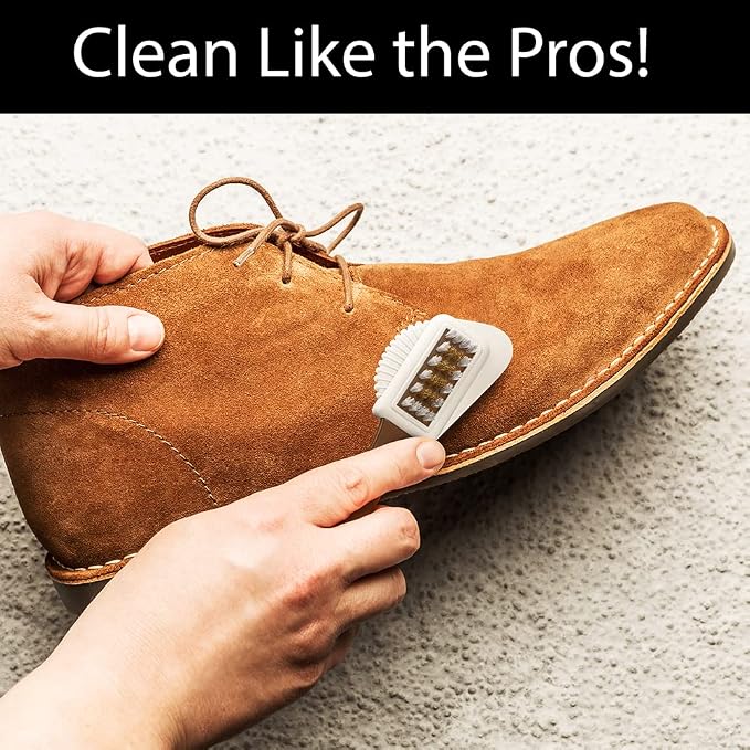 Suede & Nubuck 4-Way Leather Brush Cleaner - Image 5