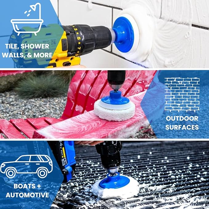 RotoScrub 7 Pack Drill Brush Set - Image 3