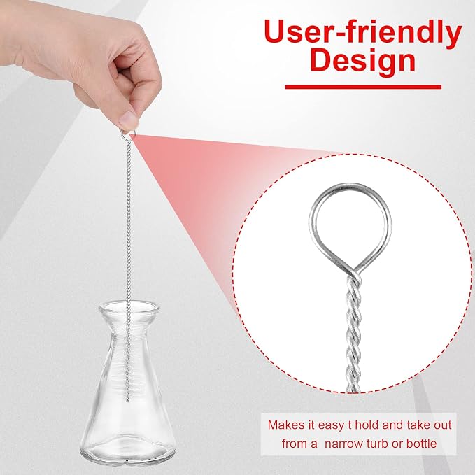 Reusable Straw Cleaning Brushes Bottle Test Tube Long Straw Cleaning Brush - Image 5