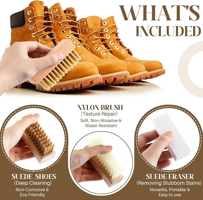 Enhon 5 Piece Suede and Nubuck Cleaning Kit - Image 3