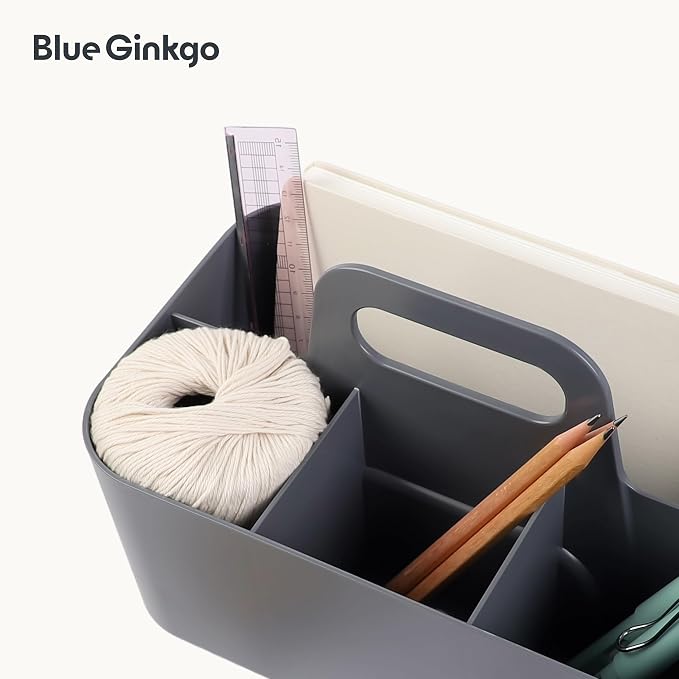 BLUE GINKGO Stackable Organizer Caddy – Korean-Made Portable Tote - Image 7