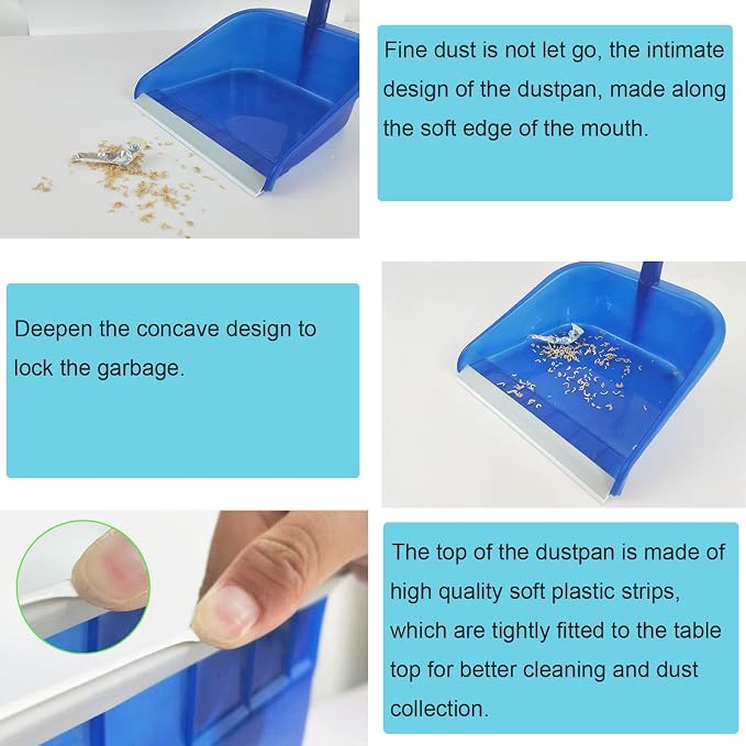 2 Pack Dustpan Edge Strip Replacement Dust Pan Edger Lip Strips Parts - Image 4
