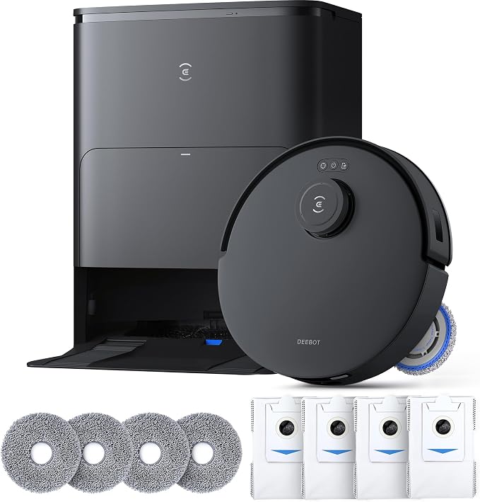 ECOVACS DEEBOT T30S Care Robot Vacuum and Mop, ZeroTangle Technology, TruEdge by ECOVACS