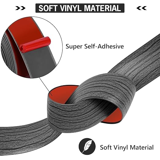 5Ft Floor Transition Strip Self Adhesive Vinyl Cover Floor Strip Flat Divider - Image 3