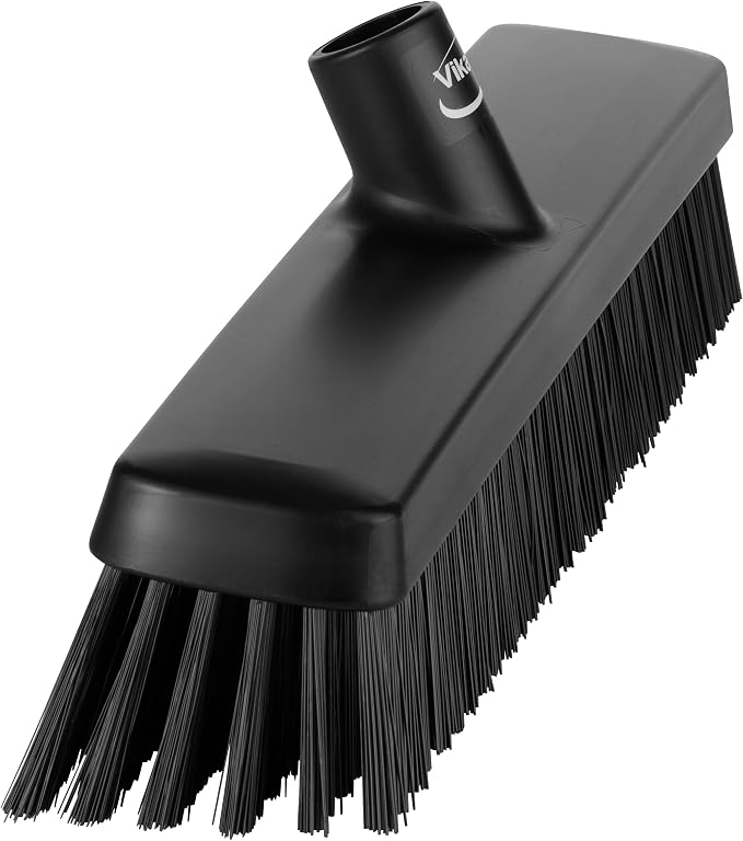 Vikan 31759 16" Heavy-Duty Push Broom, Soft/Stiff - Image 2