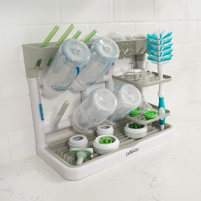 Dr. Brown's Drying Tower, Stand-Up Drying Rack, Countertop Baby Bottle Drying - Image 11