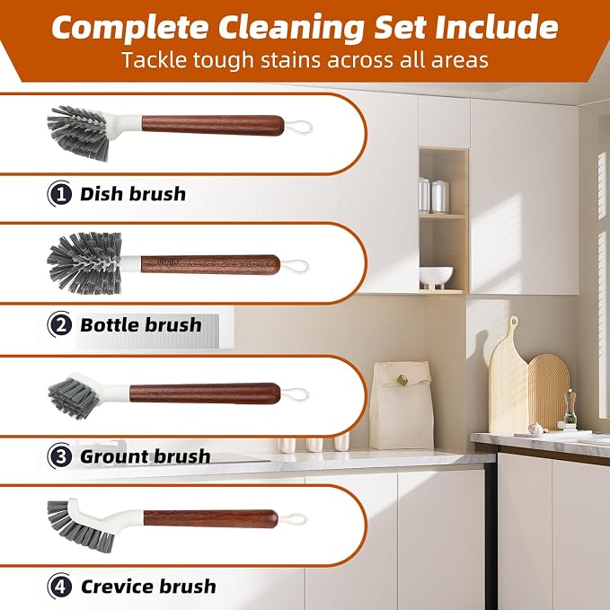 4-Pack Heavy Duty Scrub Brushes - Image 8